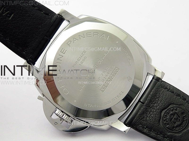 PAM1250 X SS VSF 1:1 Best Edition Black Dial on Black Leather Strap Asian P900