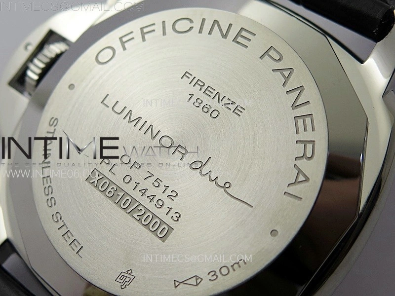 PAM1250 X SS VSF 1:1 Best Edition Black Dial on Black Leather Strap Asian P900