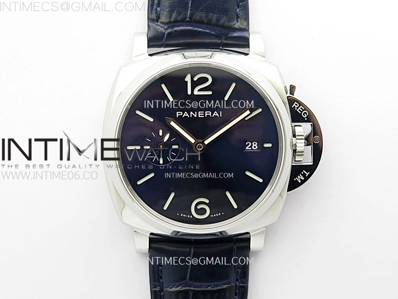PAM1274 X SS VSF 1:1 Best Edition Blue Dial on Blue Leather Strap Asian P900