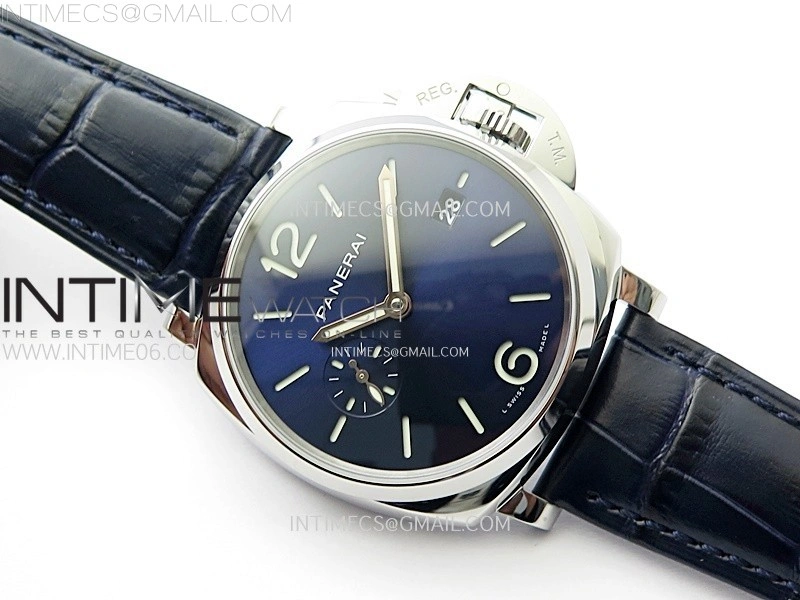 PAM1274 X SS VSF 1:1 Best Edition Blue Dial on Blue Leather Strap Asian P900