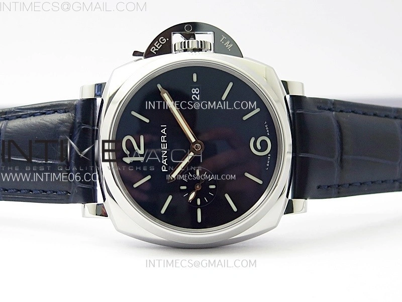PAM1274 X SS VSF 1:1 Best Edition Blue Dial on Blue Leather Strap Asian P900