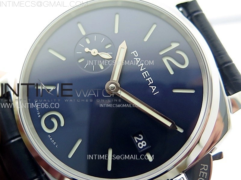 PAM1274 X SS VSF 1:1 Best Edition Blue Dial on Blue Leather Strap Asian P900