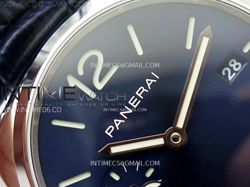 PAM1274 X SS VSF 1:1 Best Edition Blue Dial on Blue Leather Strap Asian P900