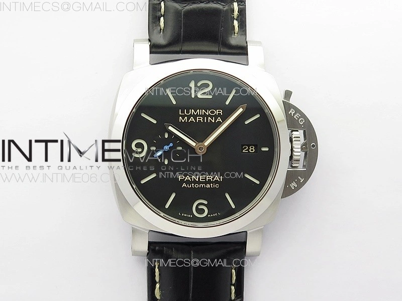 PAM1312 W TTF 1:1 Best Edition on Black Leather Strap P9010