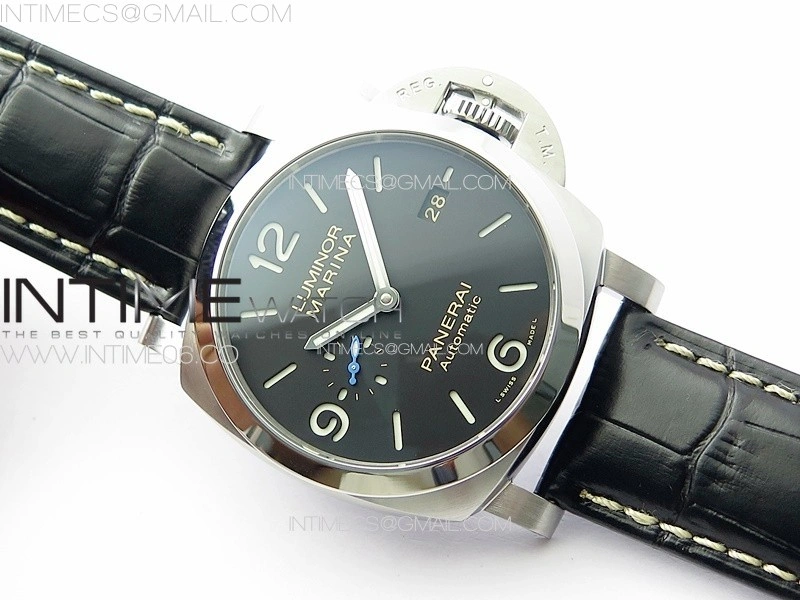 PAM1312 W TTF 1:1 Best Edition on Black Leather Strap P9010