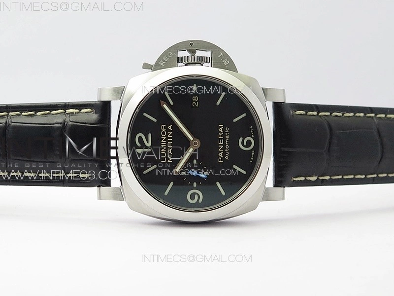 PAM1312 W TTF 1:1 Best Edition on Black Leather Strap P9010