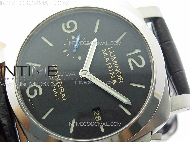 PAM1312 W TTF 1:1 Best Edition on Black Leather Strap P9010