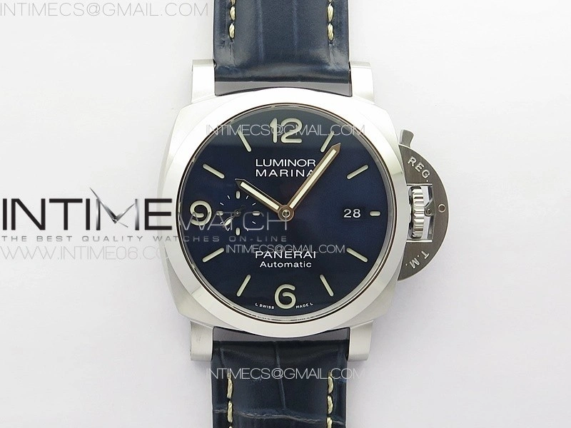 PAM1313 W TTF 1:1 Best Edition on Blue Leather Strap P9010