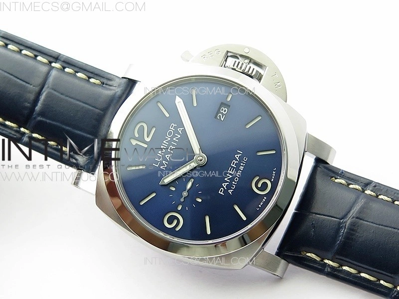 PAM1313 W TTF 1:1 Best Edition on Blue Leather Strap P9010