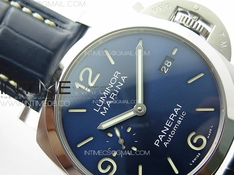 PAM1313 W TTF 1:1 Best Edition on Blue Leather Strap P9010