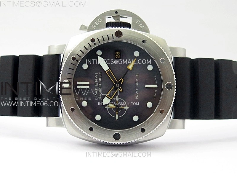 PAM1323 Y GMT VSF 1:1 Best Edition Dark Gray Dial on Black Rubber Strap P9011