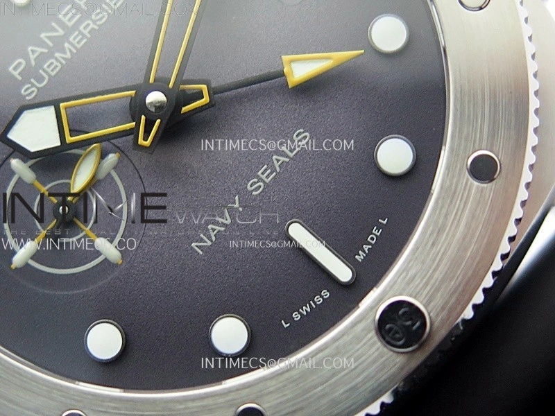 PAM1323 Y GMT VSF 1:1 Best Edition Dark Gray Dial on Black Rubber Strap P9011