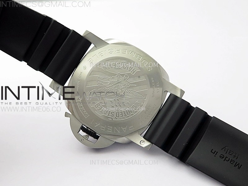 PAM1323 Y GMT VSF 1:1 Best Edition Dark Gray Dial on Black Rubber Strap P9011