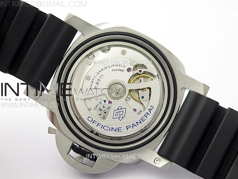 PAM1323 Y GMT VSF 1:1 Best Edition Dark Gray Dial on Black Rubber Strap P9011