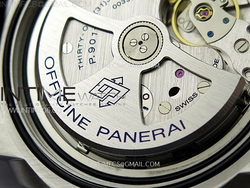 PAM1323 Y GMT VSF 1:1 Best Edition Dark Gray Dial on Black Rubber Strap P9011