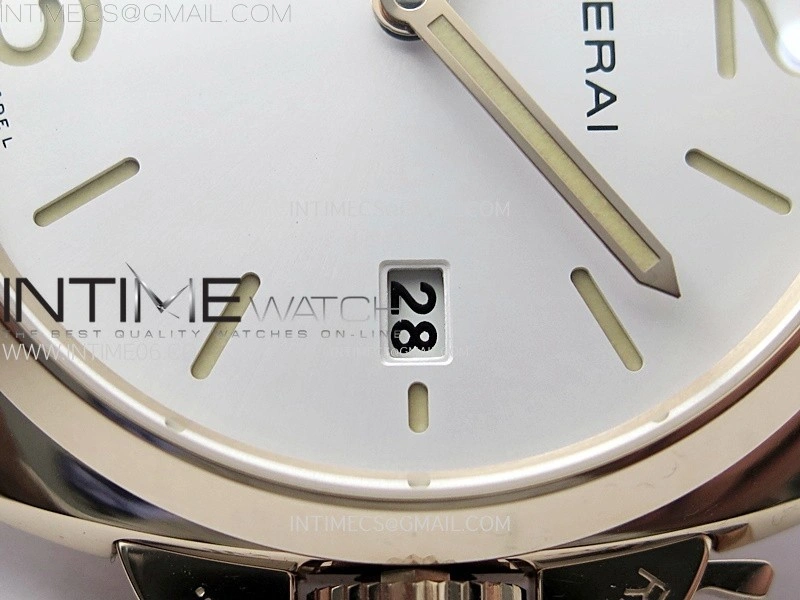PAM1336 Y RG VSF 1:1 Best Edition White Dial on Black Leather Strap Asian P900