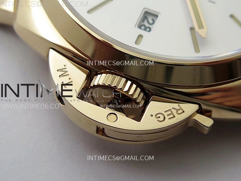 PAM1336 Y RG VSF 1:1 Best Edition White Dial on Black Leather Strap Asian P900
