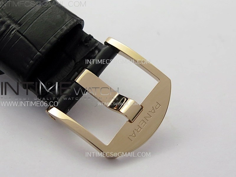 PAM1336 Y RG VSF 1:1 Best Edition White Dial on Black Leather Strap Asian P900