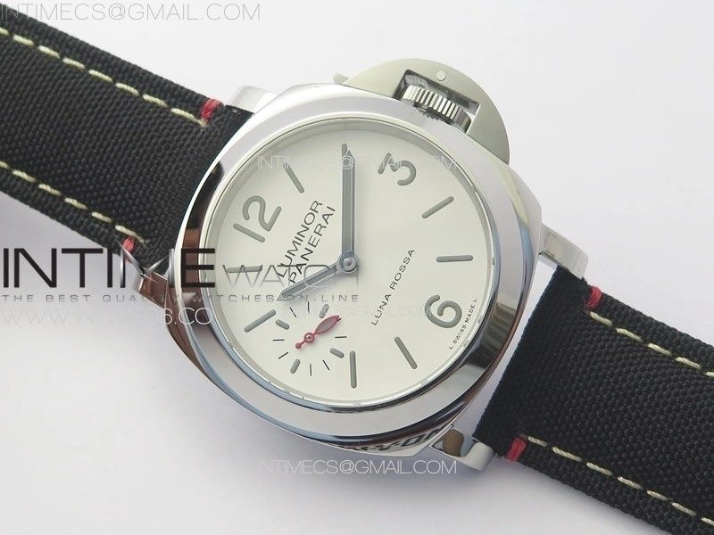 PAM1342 W HWF 1:1 Best Edition White Dial on Black Nylon Strap A6497