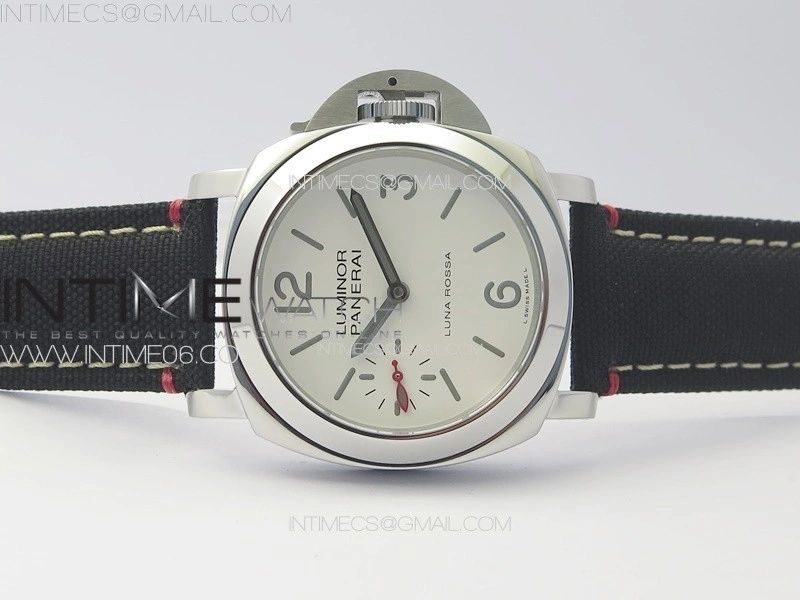 PAM1342 W HWF 1:1 Best Edition White Dial on Black Nylon Strap A6497