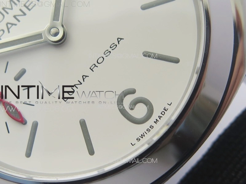 PAM1342 W HWF 1:1 Best Edition White Dial on Black Nylon Strap A6497