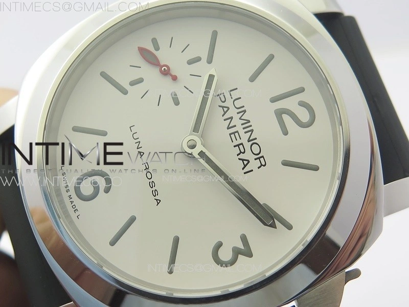PAM1342 W HWF 1:1 Best Edition White Dial on Black Rubber Strap A6497
