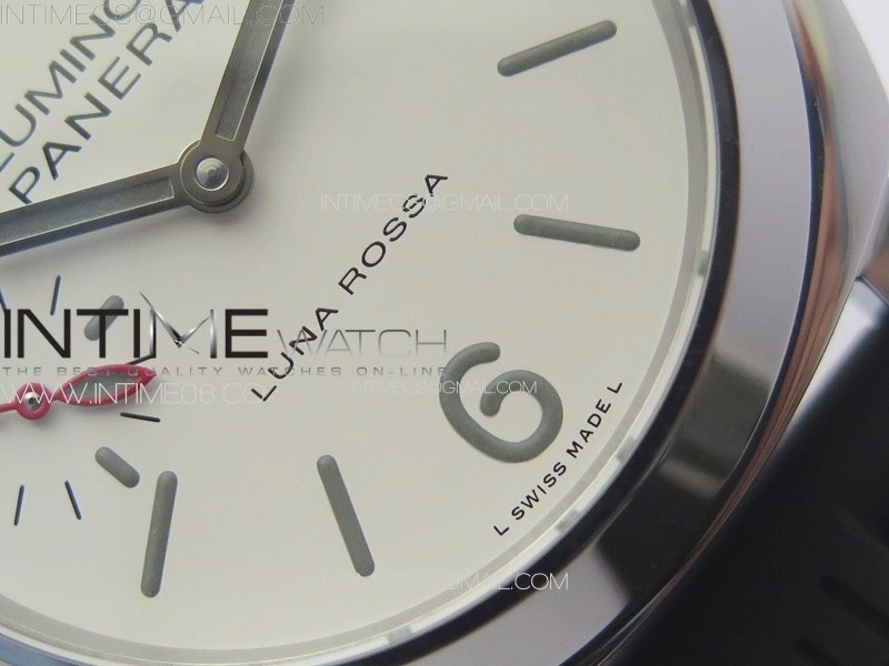 PAM1342 W HWF 1:1 Best Edition White Dial on Black Rubber Strap A6497
