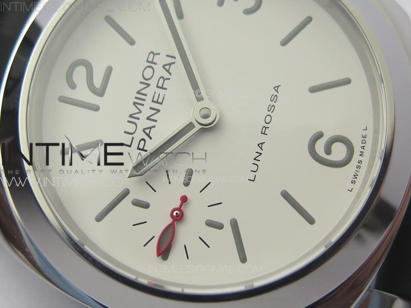 PAM1342 W HWF 1:1 Best Edition White Dial on Black Rubber Strap A6497