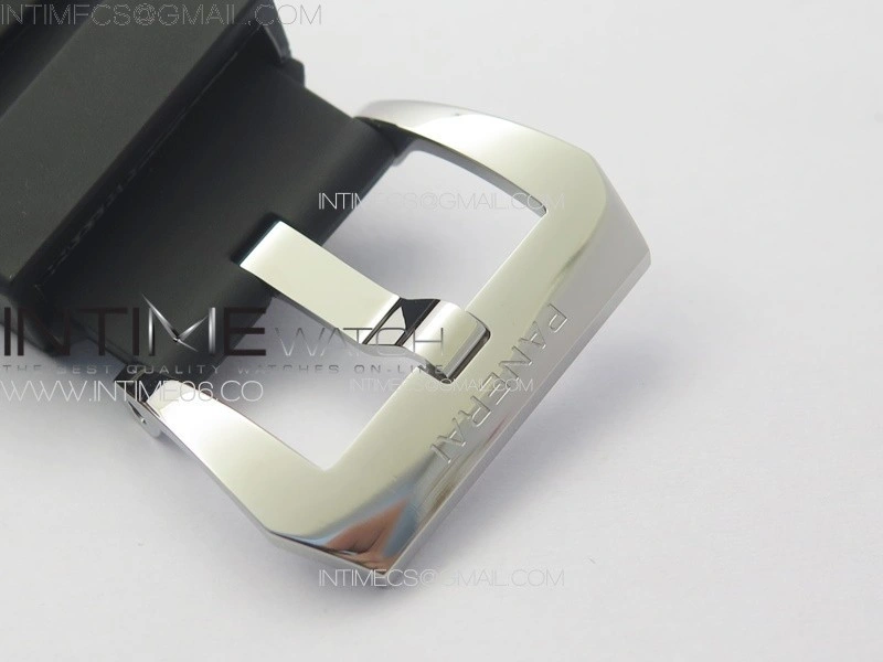 PAM1342 W HWF 1:1 Best Edition White Dial on Black Rubber Strap A6497