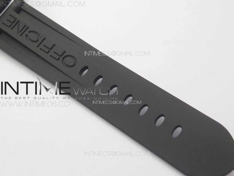 PAM1342 W HWF 1:1 Best Edition White Dial on Black Rubber Strap A6497