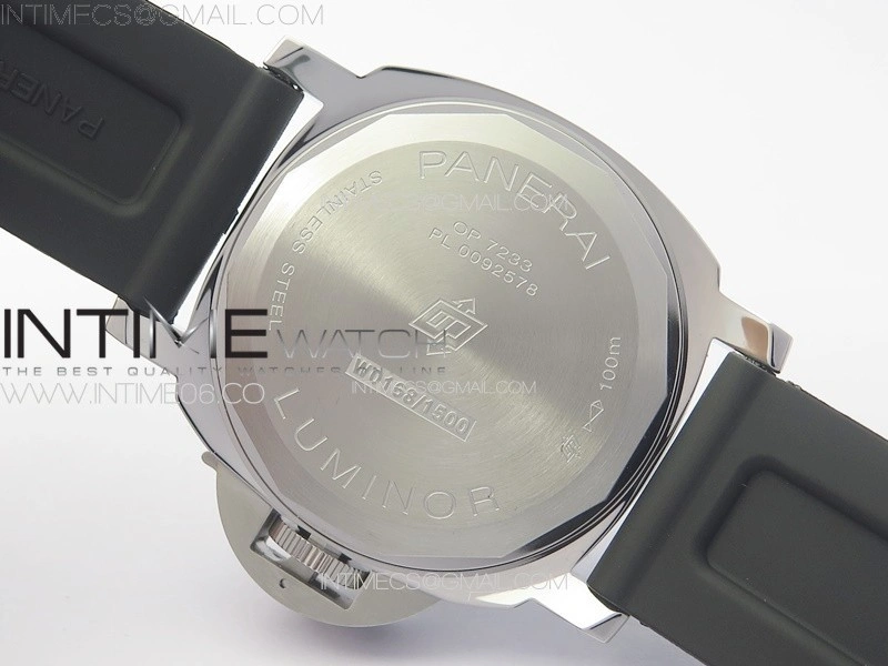 PAM1342 W HWF 1:1 Best Edition White Dial on Black Rubber Strap A6497