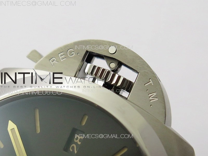 PAM1351 Ti TTF 1:1 Best Edition on Brown Leather Strap P9010