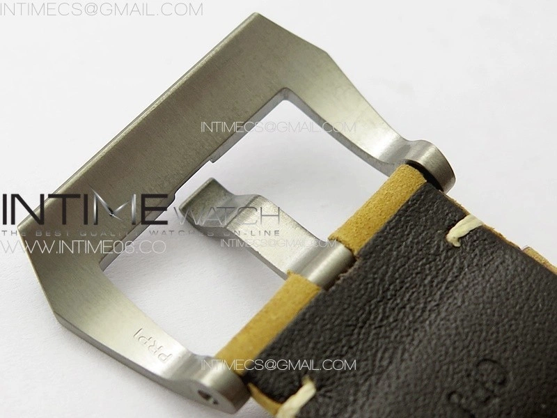 PAM1351 Ti TTF 1:1 Best Edition on Brown Leather Strap P9010