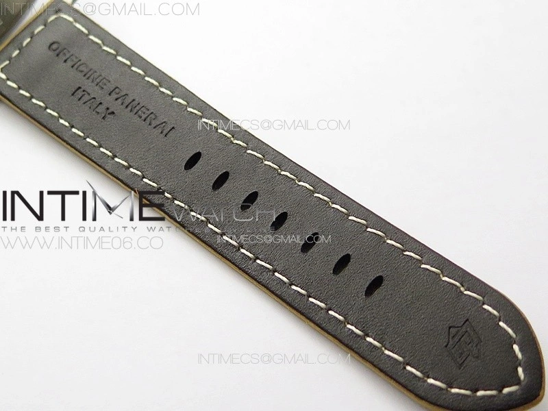 PAM1351 Ti TTF 1:1 Best Edition on Brown Leather Strap P9010