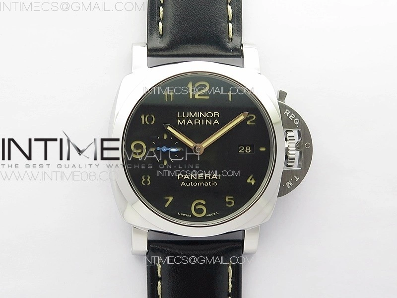 PAM1359 W TTF 1:1 Best Edition on Black Leather Strap P9010