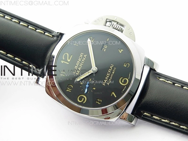 PAM1359 W TTF 1:1 Best Edition on Black Leather Strap P9010