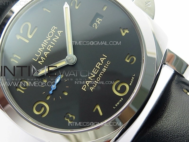 PAM1359 W TTF 1:1 Best Edition on Black Leather Strap P9010