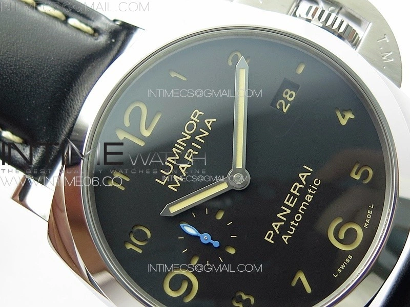 PAM1359 W TTF 1:1 Best Edition on Black Leather Strap P9010