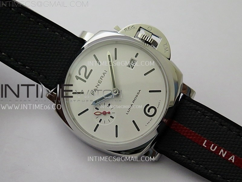 PAM1381 Z 42mm VSF 1:1 Best Edition White Dial on Black Rubber Strap P900