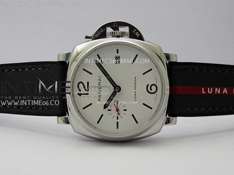 PAM1381 Z 42mm VSF 1:1 Best Edition White Dial on Black Rubber Strap P900