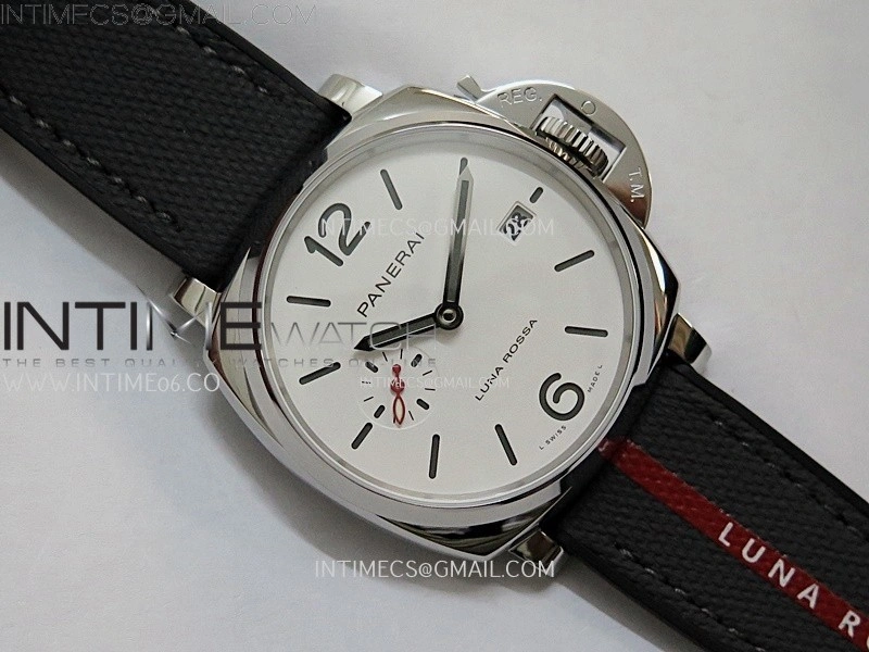PAM1381 Z 42mm VSF 1:1 Best Edition White Dial on Black Rubber Strap P900