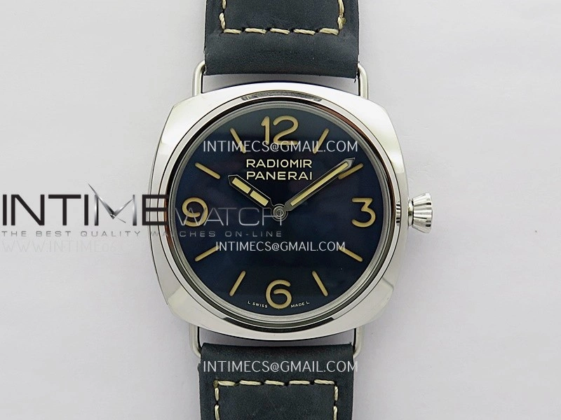 PAM1383 HWF 1:1 Best Edition Blue Dial On Blue ASSO Leather Strap A6497