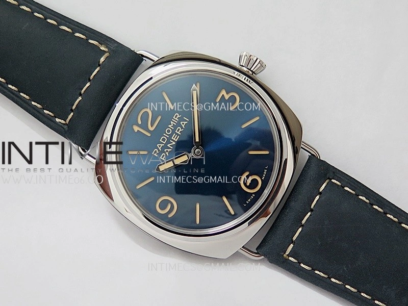 PAM1383 HWF 1:1 Best Edition Blue Dial On Blue ASSO Leather Strap A6497