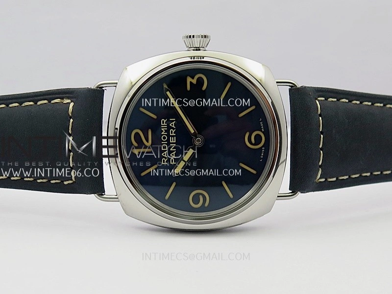 PAM1383 HWF 1:1 Best Edition Blue Dial On Blue ASSO Leather Strap A6497