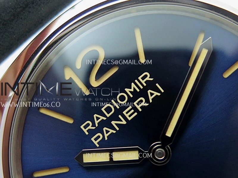 PAM1383 HWF 1:1 Best Edition Blue Dial On Blue ASSO Leather Strap A6497