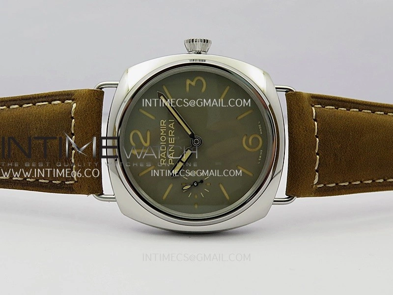 PAM1384 HWF 1:1 Best Edition Gray Dial On Brown ASSO Leather Strap A6497