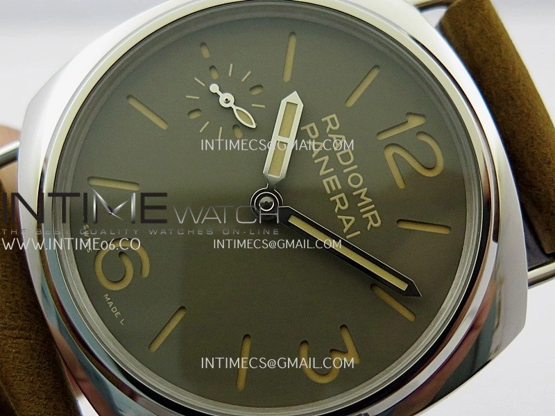 PAM1384 HWF 1:1 Best Edition Gray Dial On Brown ASSO Leather Strap A6497
