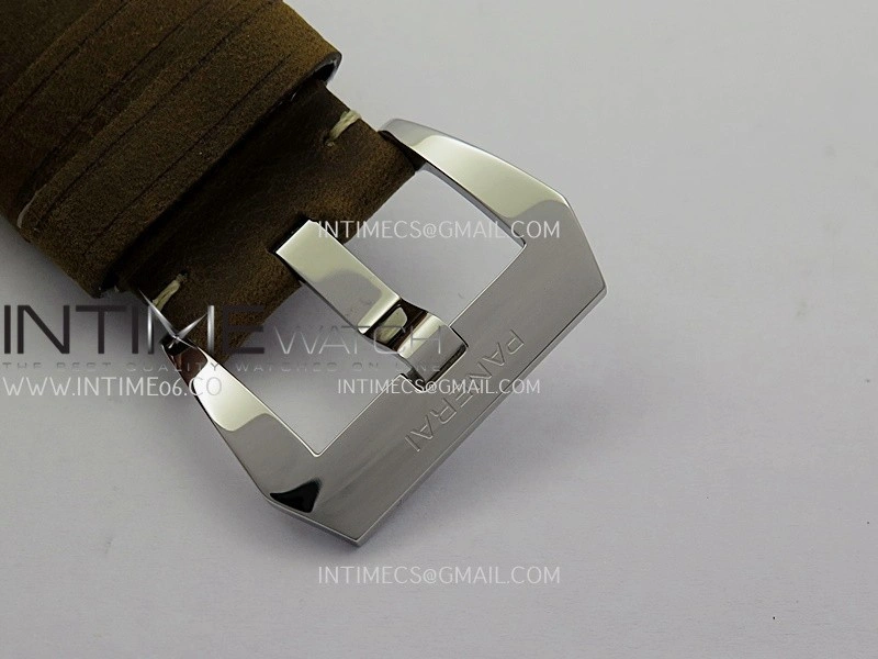 PAM1384 HWF 1:1 Best Edition Gray Dial On Brown ASSO Leather Strap A6497