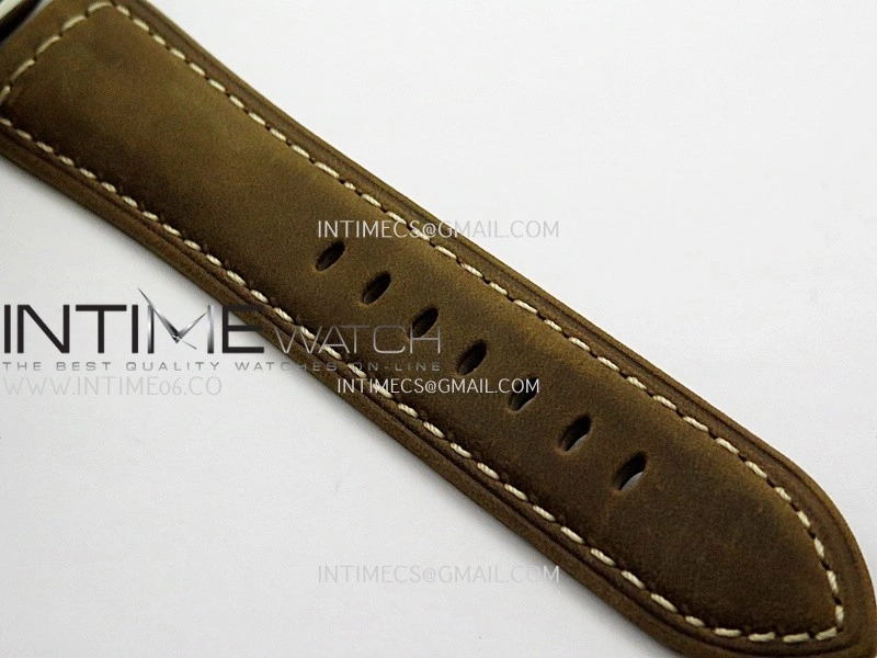 PAM1384 HWF 1:1 Best Edition Gray Dial On Brown ASSO Leather Strap A6497