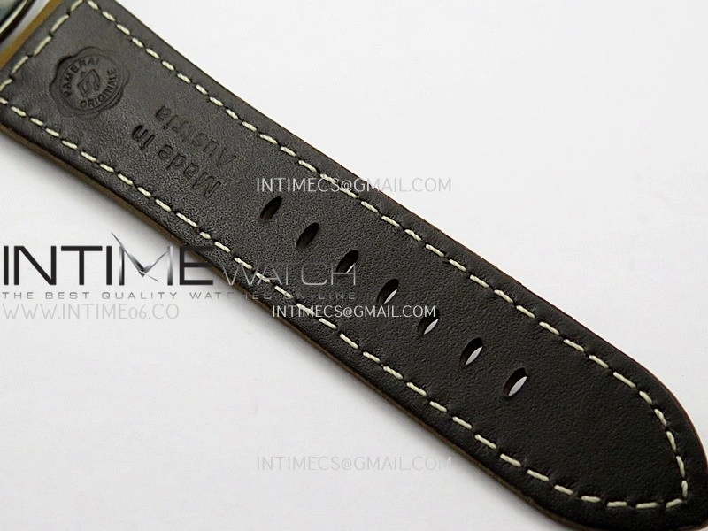 PAM1384 HWF 1:1 Best Edition Gray Dial On Brown ASSO Leather Strap A6497